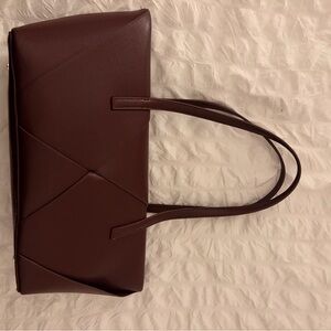 Zara Rich Brown Leather Tote